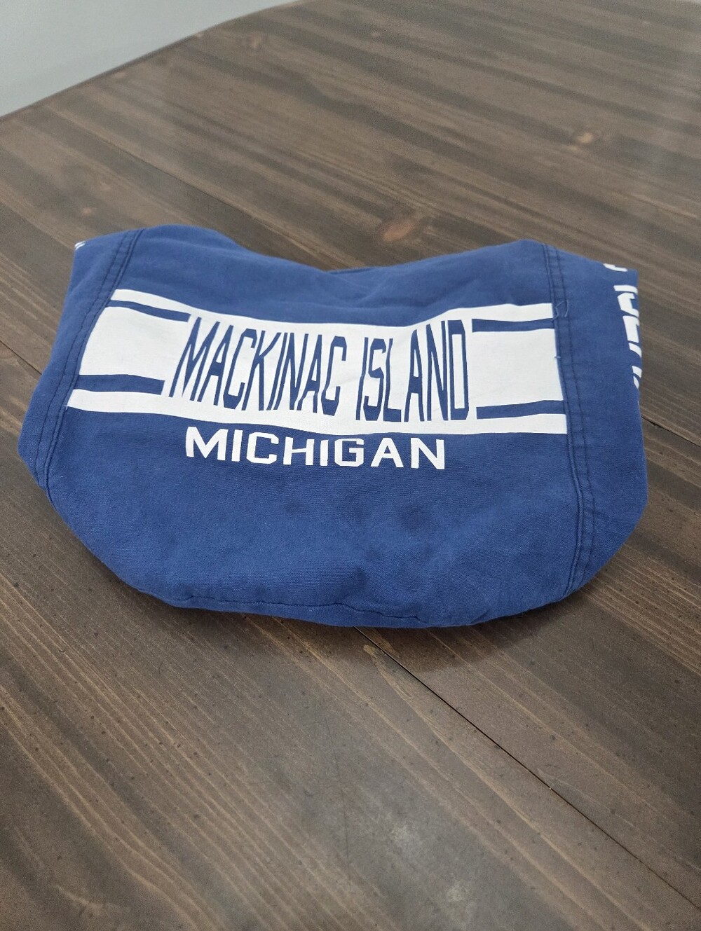 Blue Mackinac Island Michigan Tote - Picture 2 of 3